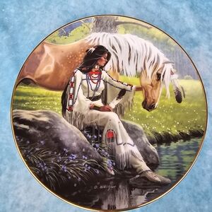 Rare find Vintae 1992 The Hamilton Collection Prairie Flower Plate Number 2681T